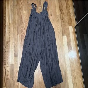Brown flowy wide leg jumpsuit